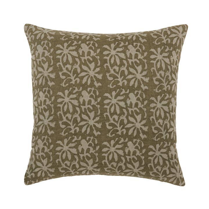 Aisha Green Pillow 22" x 22" for wholesale by Liam & Lana