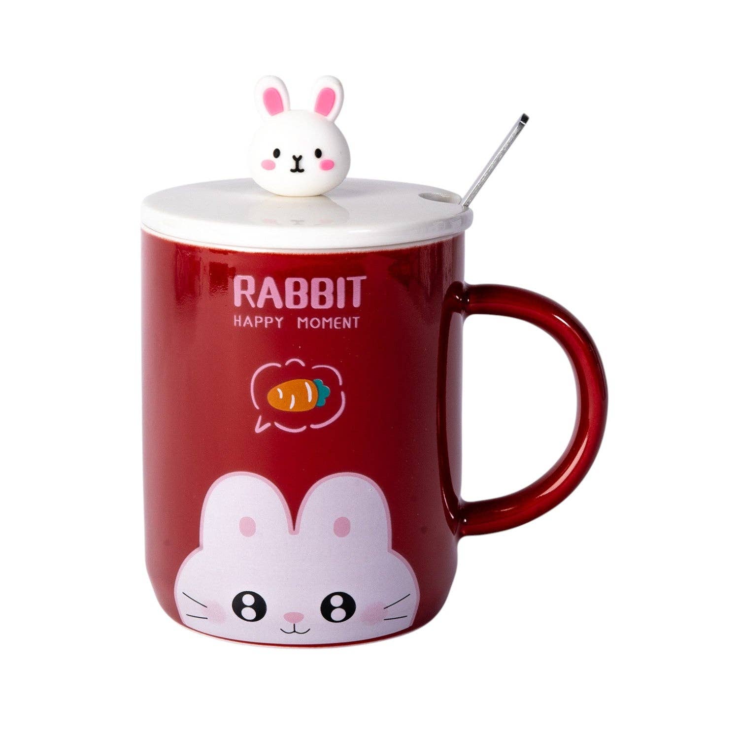 Urban Tokyo – Großhandel Kaffeebecher – Kaninchen 12oz Becher mit Deckel und Löffel (10/30)0