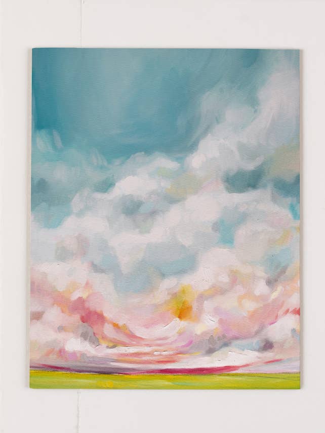 "In Rosie Flight" A Canvas Print by Emily Jeffords for wholesale by Emily Jeffords