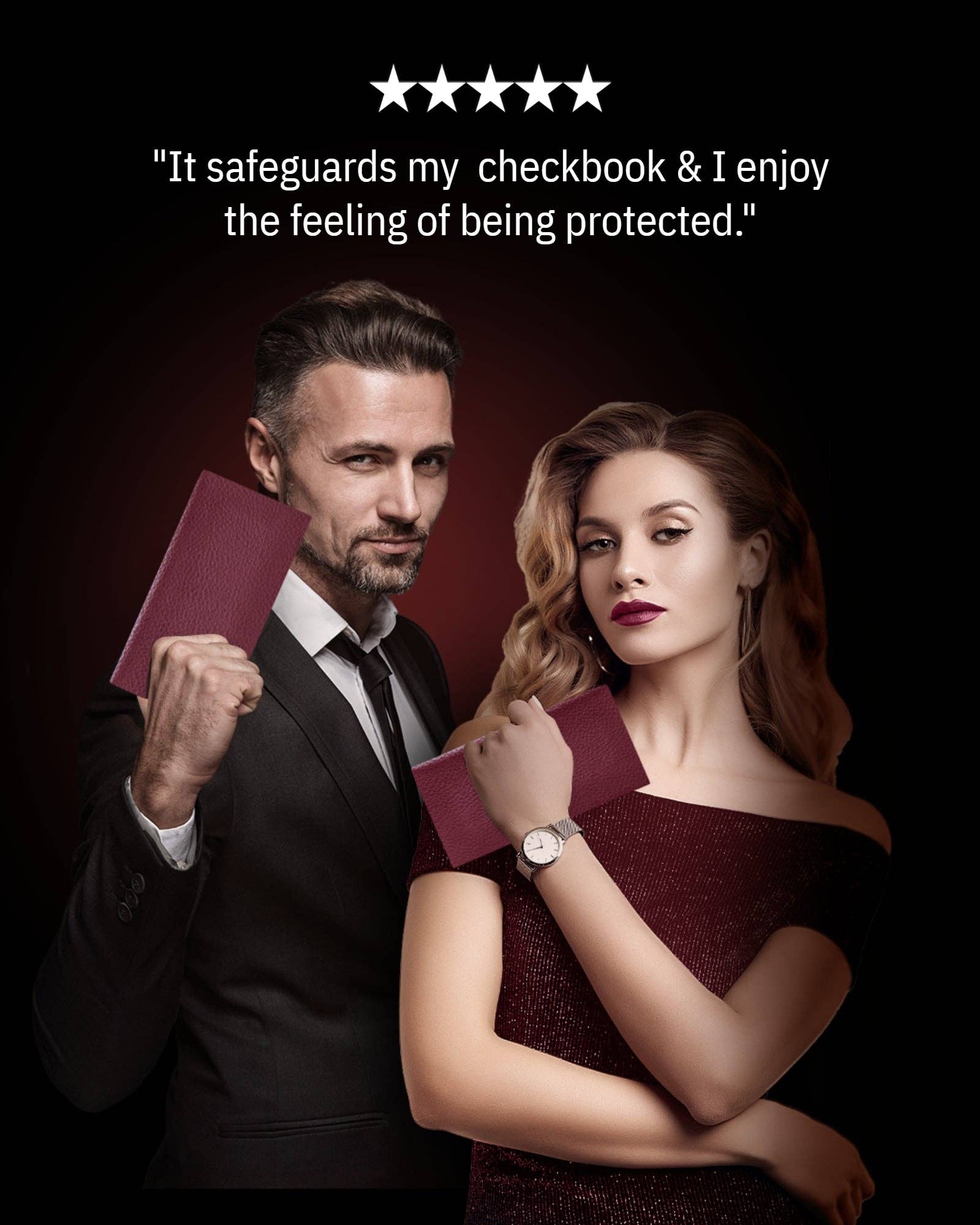 Access Denied Accessories - Wholesale Wallet - Unisex - Genuine Leather Checkbook Cover For Women &Men RFID Blocking12