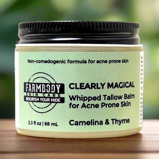 Farmbody Skin Care – Engroshandel Fugtighedscreme til ansigtet – Tallow hudpleje | Clearly Magical Tallow Balm til acne0