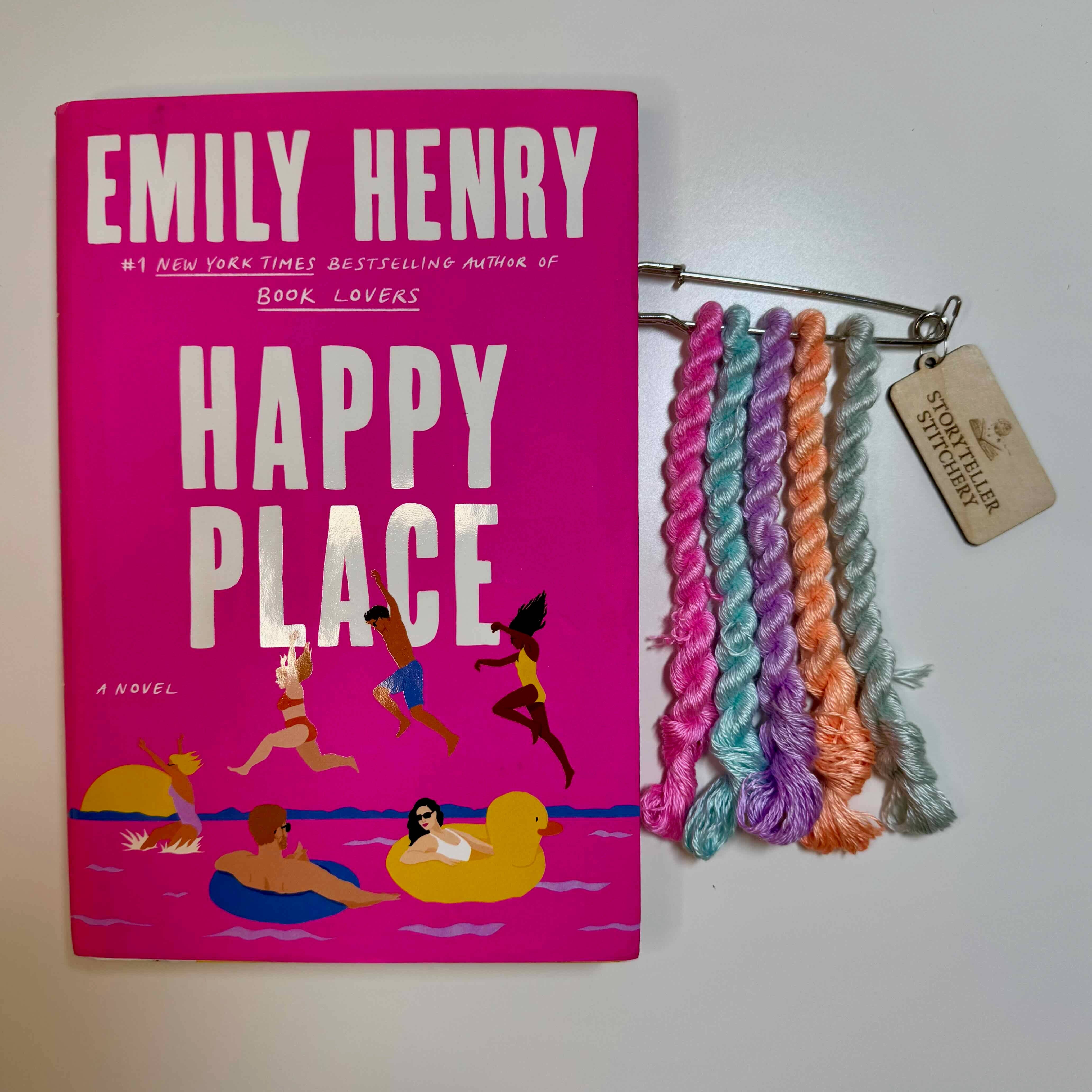 Storyteller Stitchery - Wholesale Thread - Happy Place - Hand-Dyed Silk Floss (inspired by Happy Place by Emily Henry)1