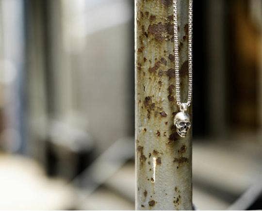 DEGS & SAL - Wholesale Pendant/Charm Necklace - Sterling Silver Skull Necklace2