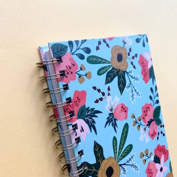 Peony Flower Spiral Notebook Note Book Writing Pad Coco Print