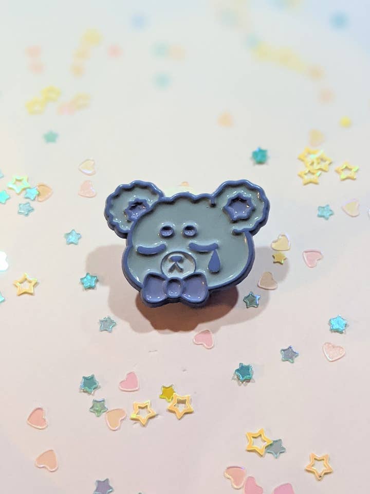 Alfinete Esmalte Suave Urso Azul por atacado de Killing Her Softly