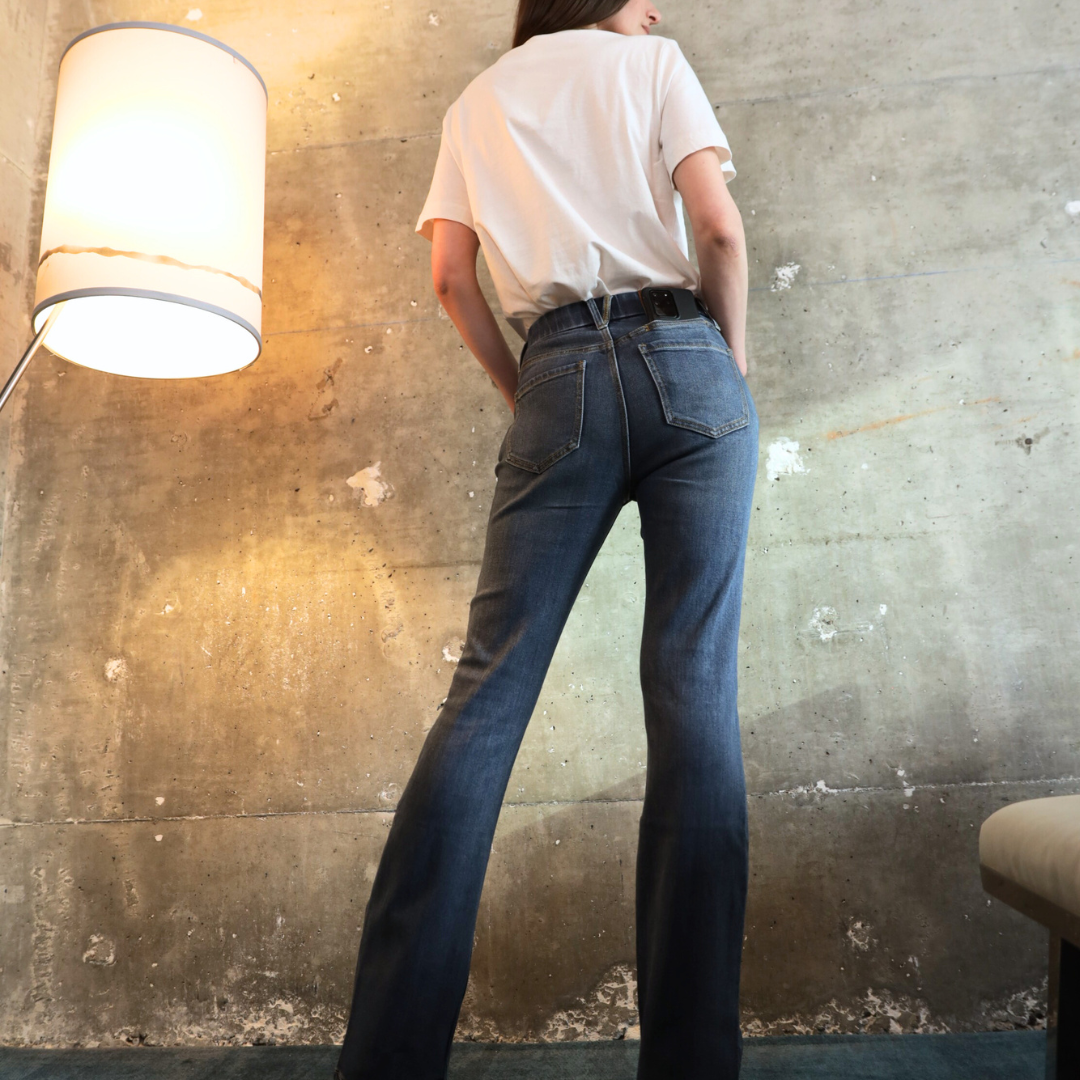 ARTEMIS VINTAGE - Wholesale Jeans - Women's - ECO FABRIC HIGH RISE PHONE POCKET BOOTCUT JEANS3