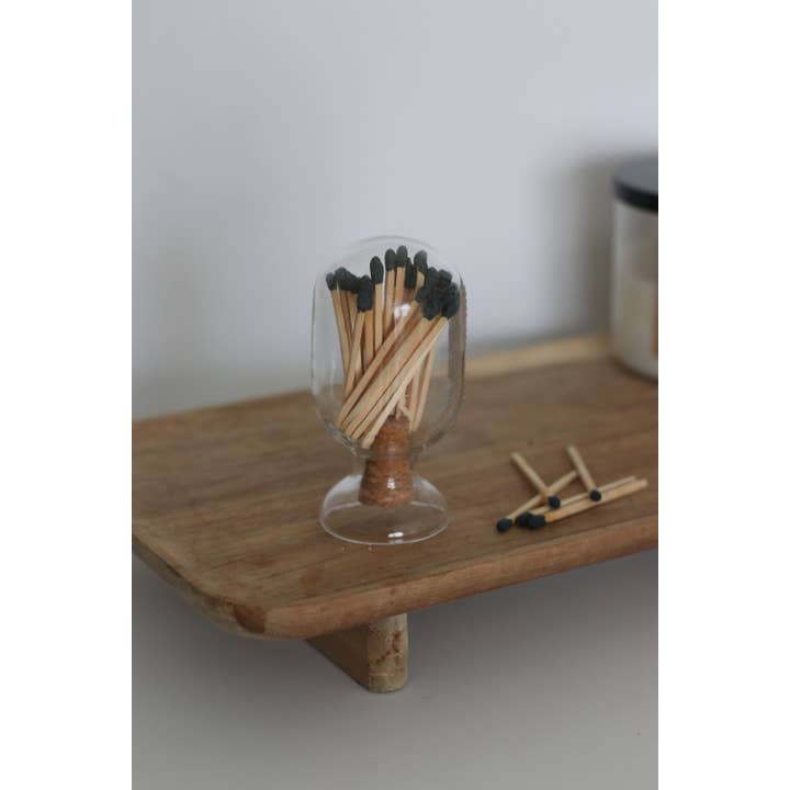 Nova Candle Co - Wholesale Matches - Glass Match Cloche - 50 Matches - 2.5" Match Sticks2