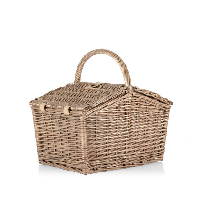Natural Canvas Piccadilly Picnic Basket for wholesale on Faire