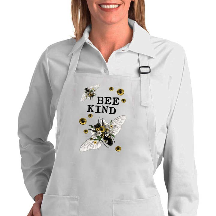 Avery Lane Gifts - Wholesale Apron - Bee Kind Flowers Vintage Bees Cotton Apron0