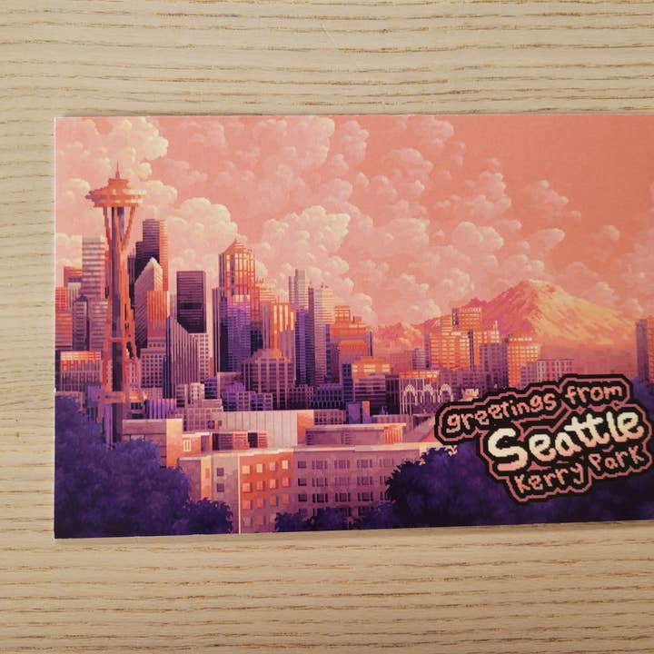 my_art_bytes - Wholesale Postcard - Seattle Postcards - Kerry Park1