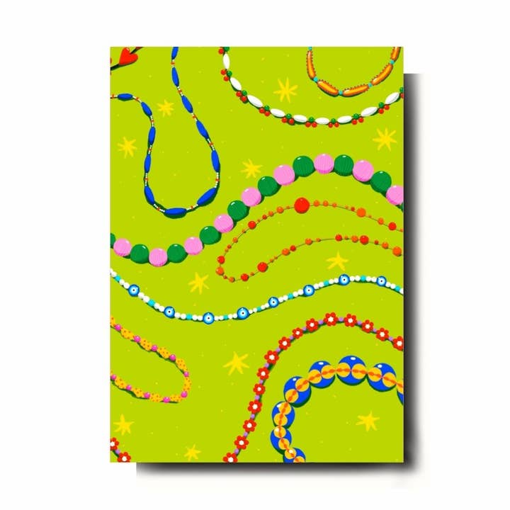 Illustreret vægkunsttryk - Perler for engroshandel hos Emily Palmer Illustration