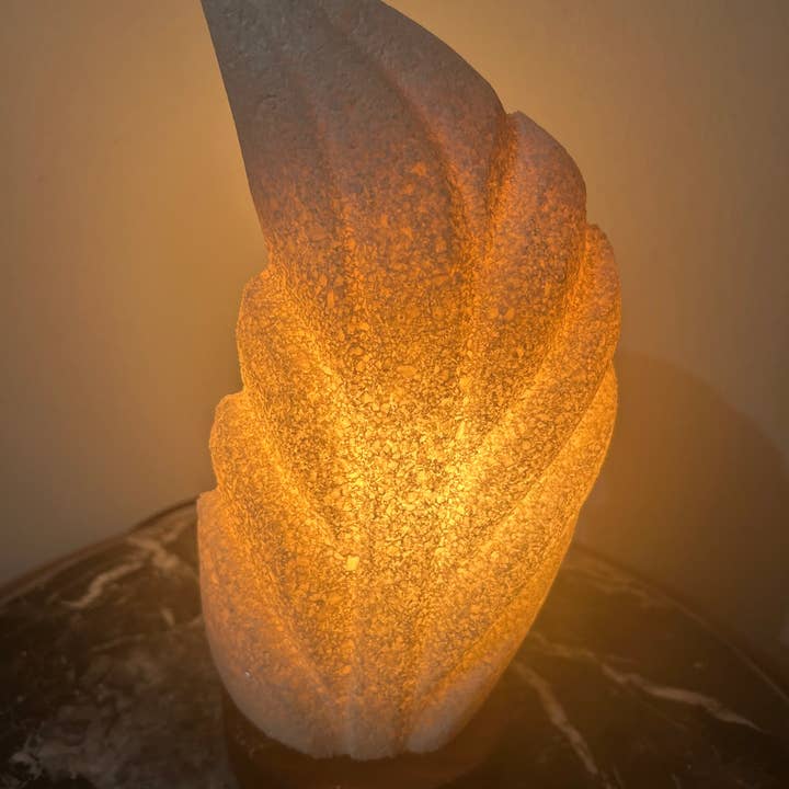 AuraLine Inc. - Wholesale Salt lamp - Beautiful Healing Natural Pure Salt Handmade Lamp - Leaf from Siwa RESERVE1