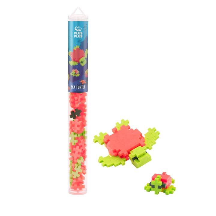 Plus-Plus USA - Wholesale Build-a-Toy - Kids - Tube - Sea Turtle