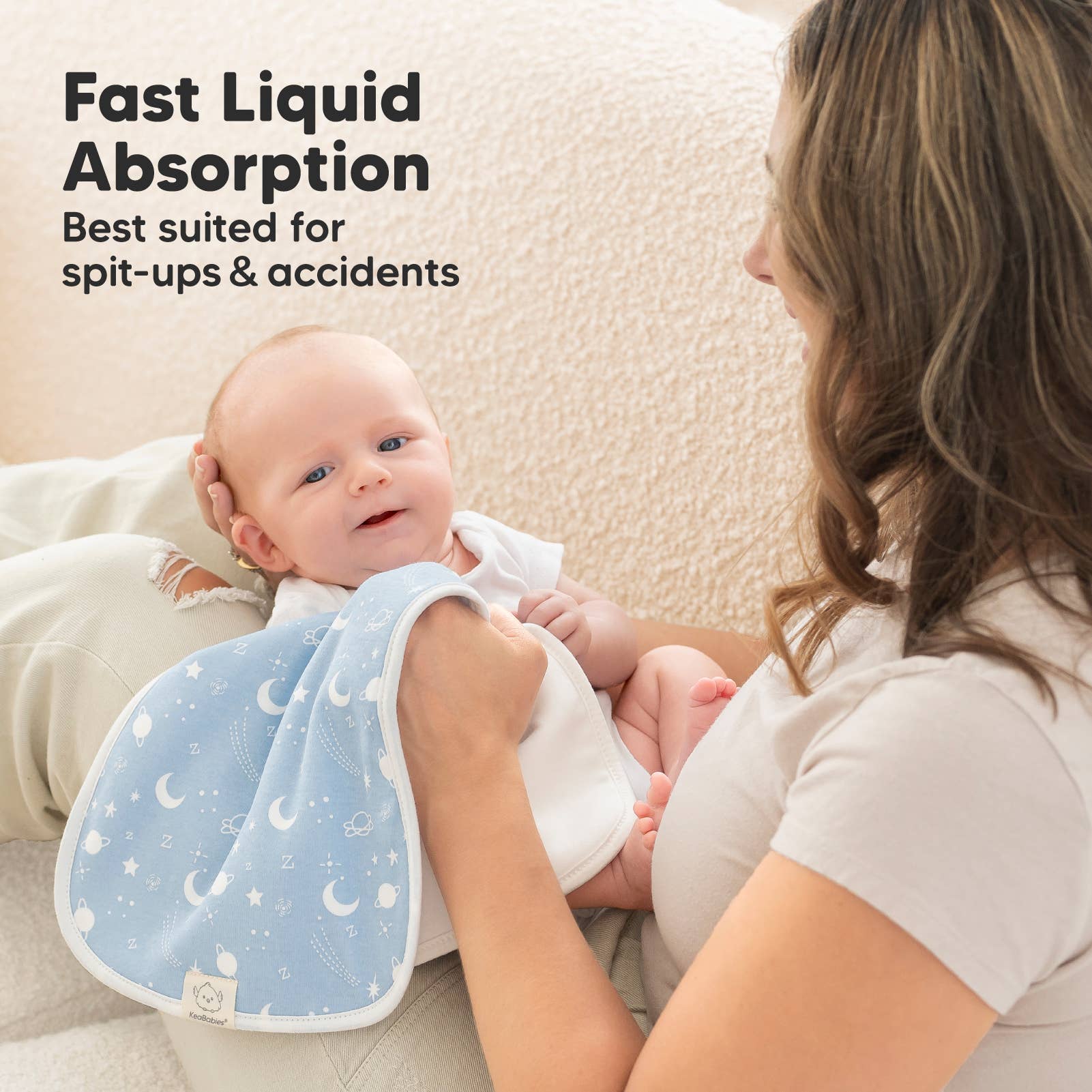 Konstellation KeaBabies 5-pack ekologiska haklappar för stadsliv för wholesale på Faire5