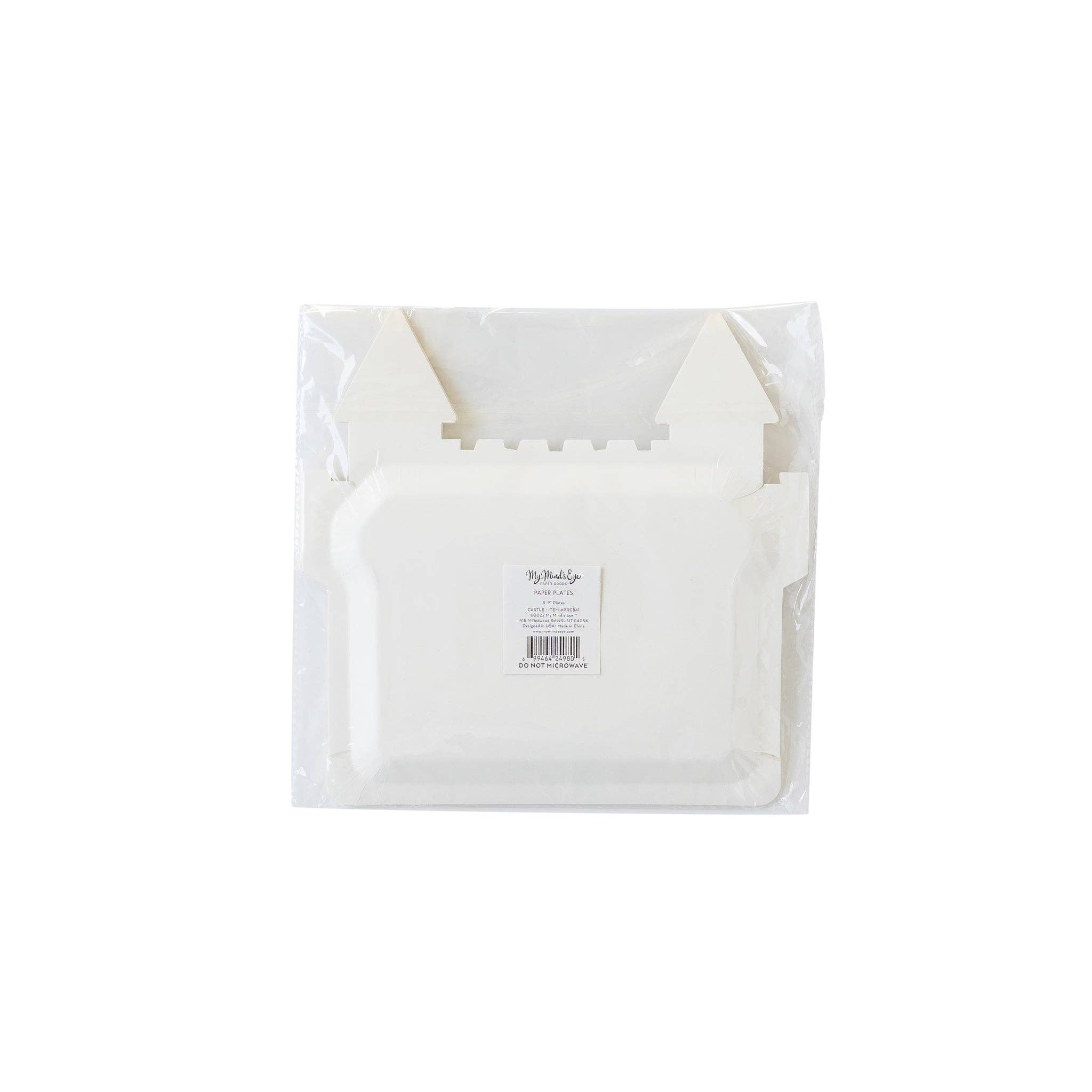 My Mind’s Eye - Wholesale Disposable Plate - PRC841 -  Princess Castle Shaped Plate1