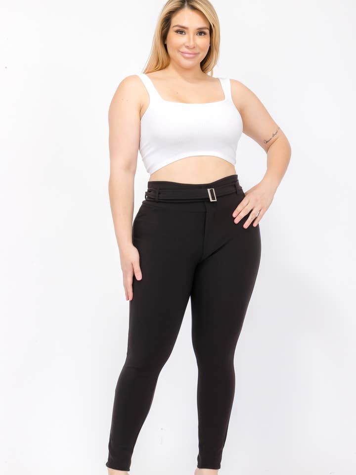 Pantaloni skinny scolpiti per il controllo della pancia taglie forti per la vendita all'ingrosso da parte di Pristine wear