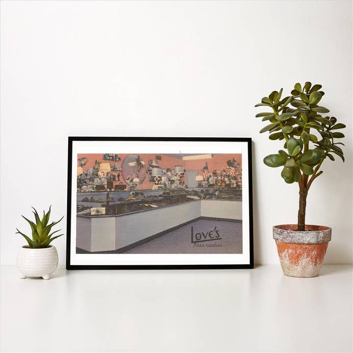 Found Image Press - Venta al por mayor Ilustración - Impresión artística TF-190 Tienda de dulces con juguetes