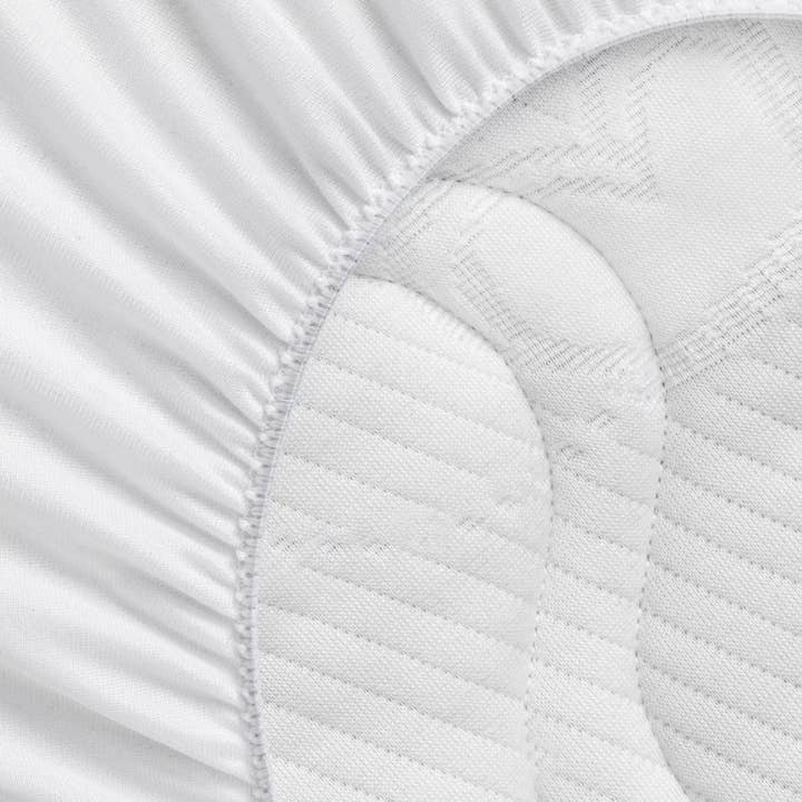 Alèse hvid vandtæt monteret plade til bassinetmadras for engroshandel hos Les p'tites Merveilles de Bérénice