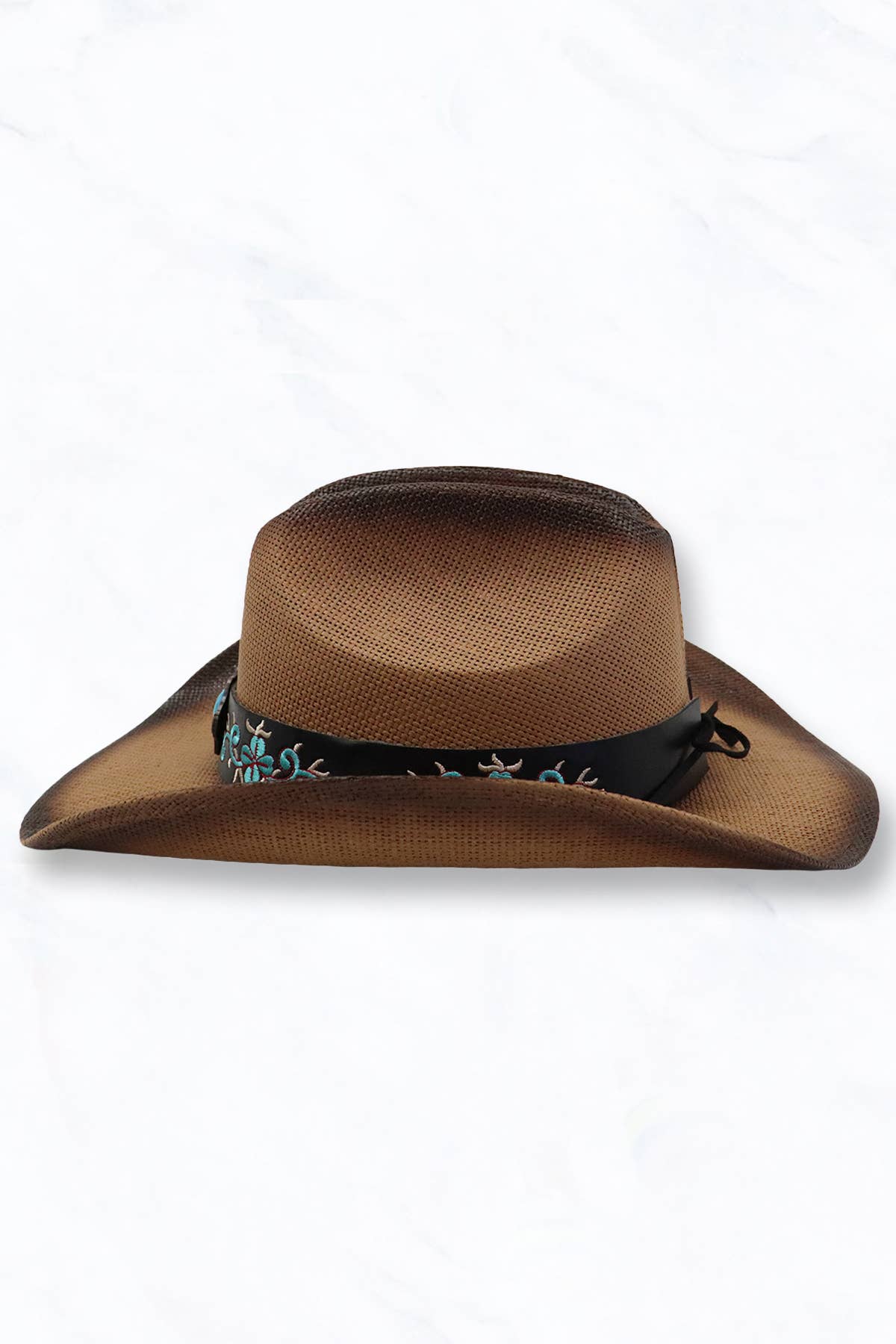 Suzie Q USA - Wholesale Cowboy Hat - Women's - Cowboy Hat with Turquoise Embroidered Concho Belt2