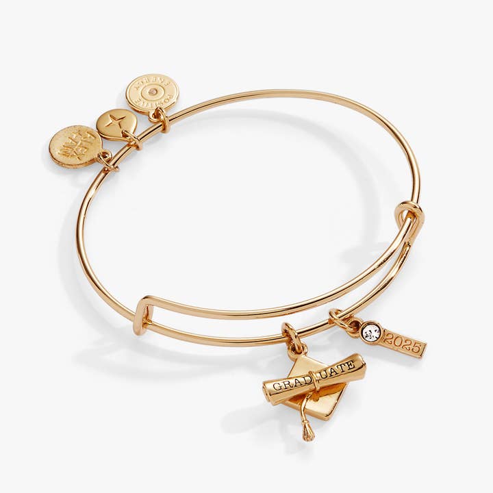 Alex + Ani - Wholesale Bangle Bracelet - 2025 Graduation Charm Bangle