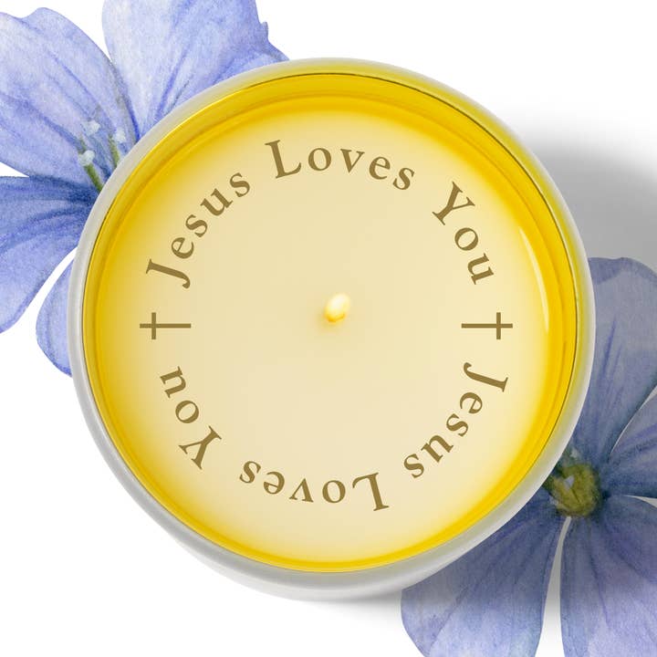 Offenbarungskerze „Jesus liebt dich“ für den Großhandel von Revelation Candle