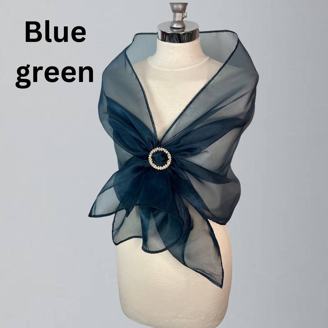 BridalSpain - Vendita all'ingrosso Stola - Donna - Stola bolero in organza con fibbia in vari colori8