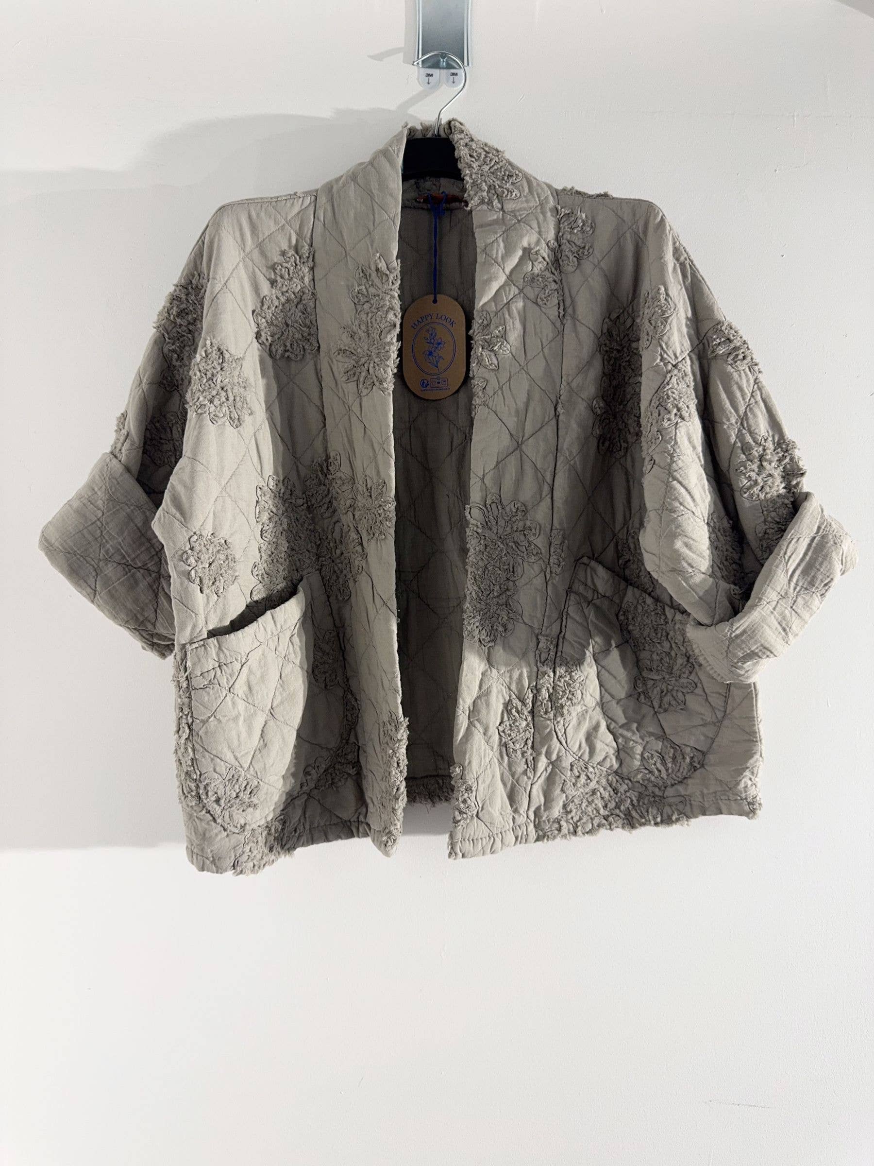 Happy look - Wholesale Jacket - Women's - Women's quilted cotton jacket – 3D embroidery, embossed6