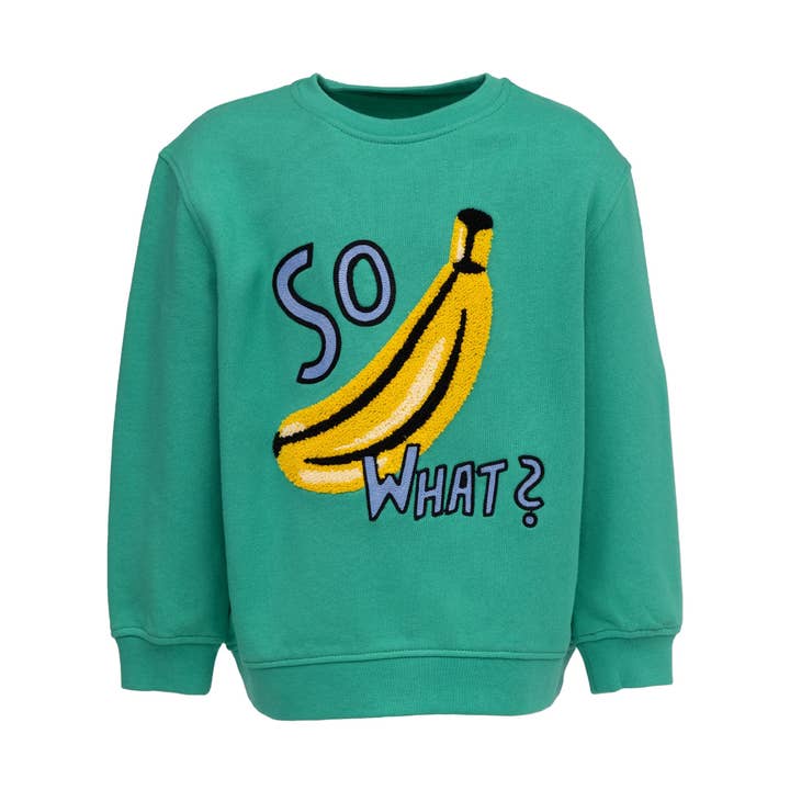 SUDADERA INFANTIL BANANA Jungle Green para venta al por mayor de CHIO MI