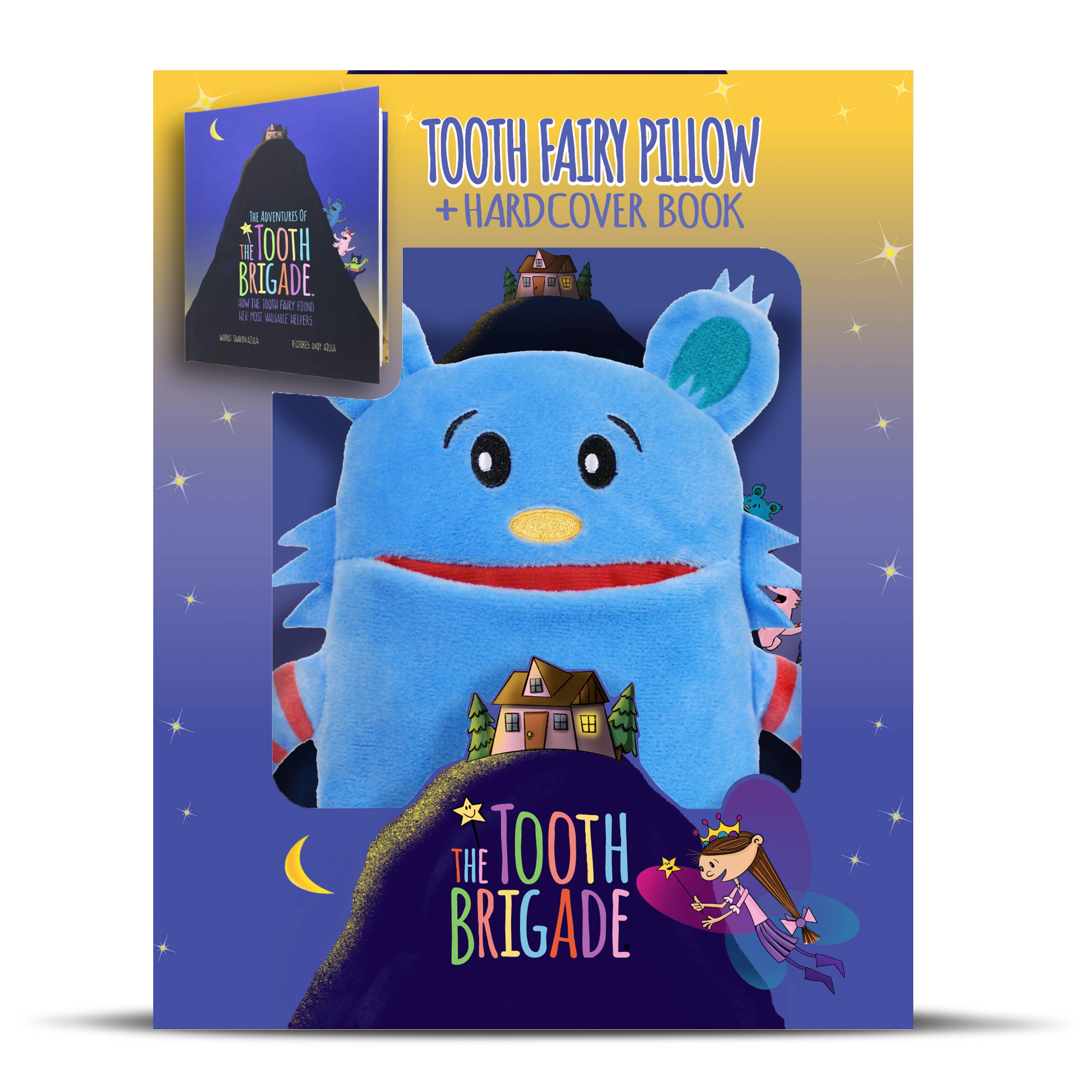 The Tooth Brigade - Wholesale Toothfairy Pillow - Kids - Pre-pack 12 Monster Tooth Pillow Bundles+FREE Sample Book1