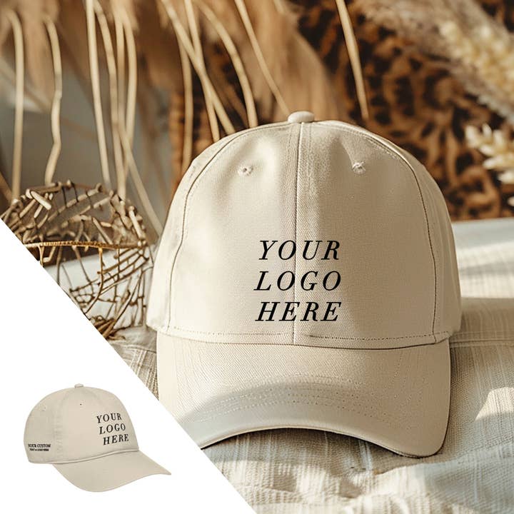 Custom LOGO Dad Hat // Two-Sided Print, Embroidered for wholesale by Typically Vulgar