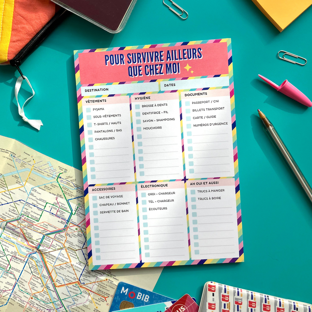 SUPERNOVA & CO - Vendita all'ingrosso Planner - A5 Taccuino Elenco Valigia Viaggio2