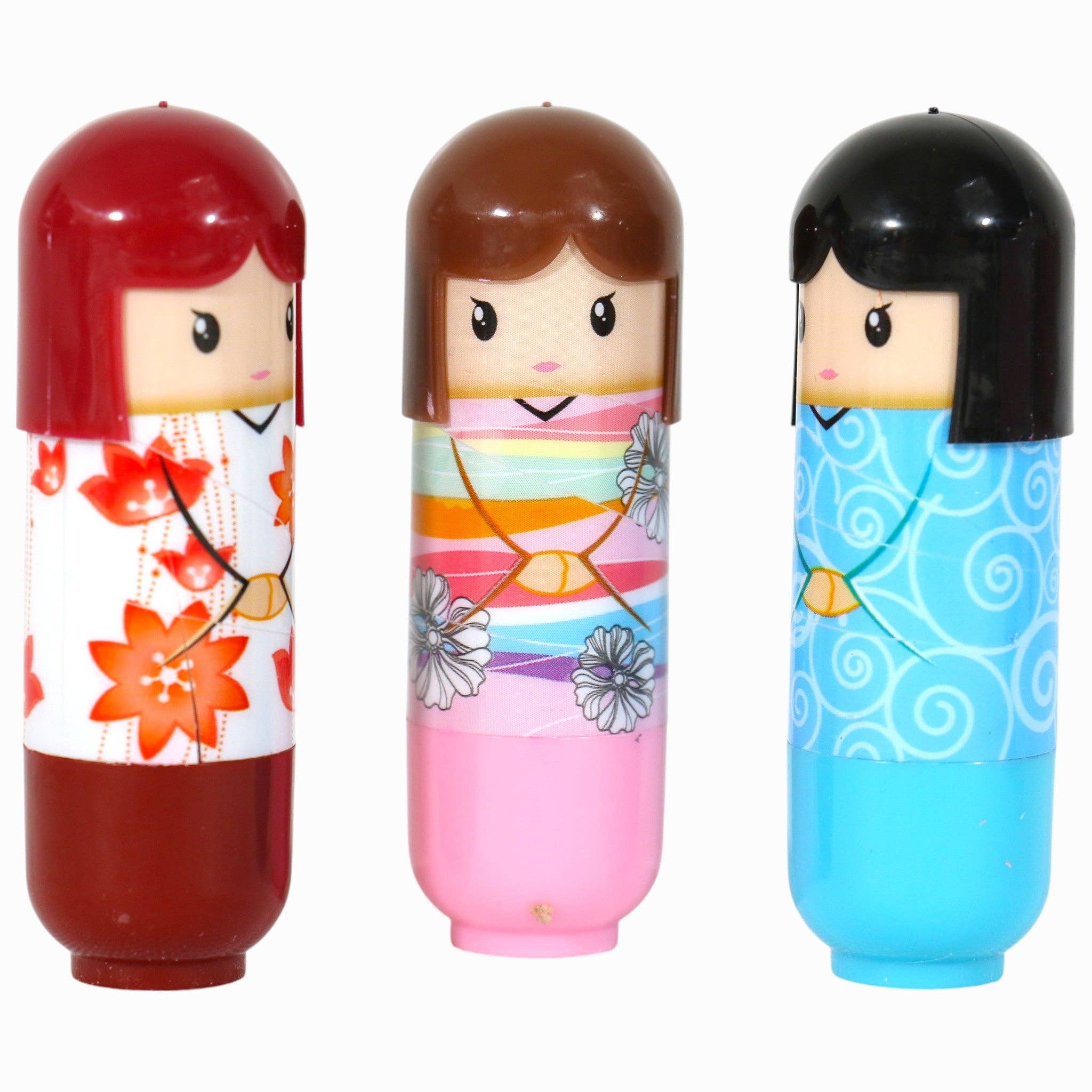 ASSORTED Doll Cartoon Lip Balm LB2322-17-C (24PC) for wholesale on Faire6