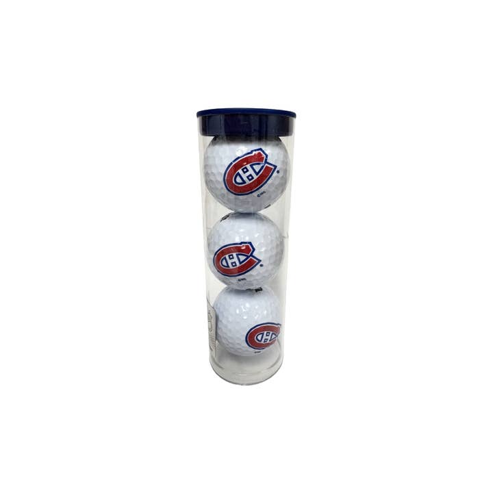 3 Ball Tube - Montreal Canadiens (White) for wholesale by CaddyPro Golf Products Ltd.