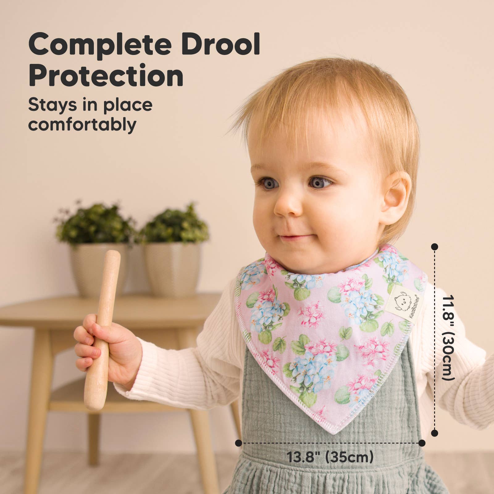 Blomstre 8-pak Baby Bandana hagesmække til piger og drenge for engroshandel på Faire4