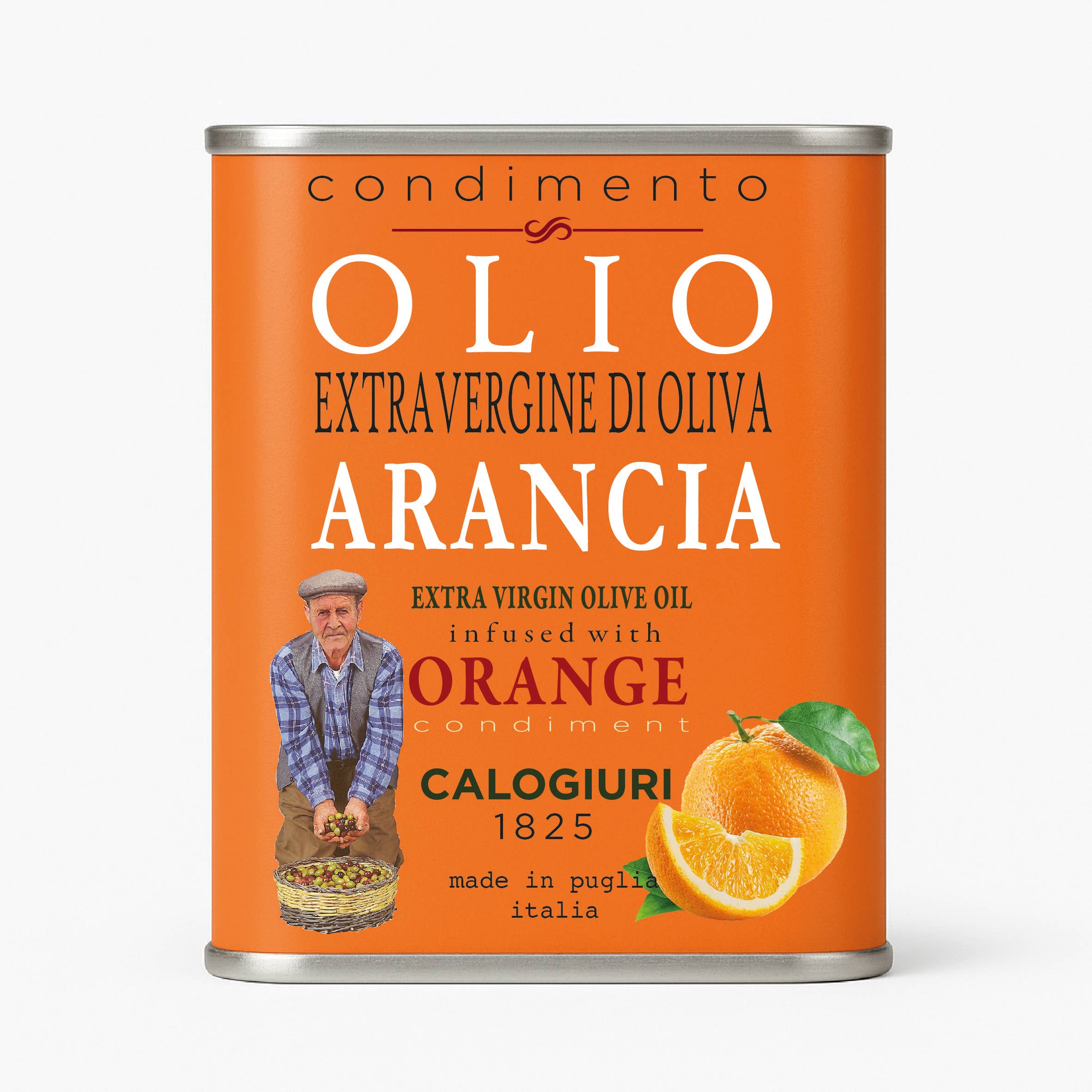 Vincotto Balsamico Gianni Calogiuri Azienda Agricola - Wholesale Olive Oil - Flavored ExtraVirgin Olive Oil Tin Set. Small Size,Big Taste5