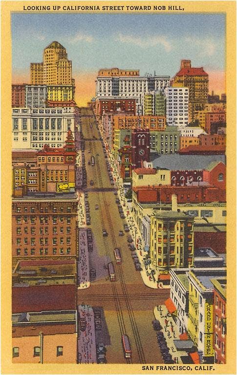 Found Image Press - Wholesale Postcard - Postcard SF-476 Nob Hill0