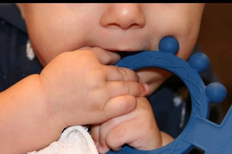 Weisinger Designs - Wholesale Teether (Not Clip-On) - Baby - CT101 Baby Silicone Finger Rosary Teether3