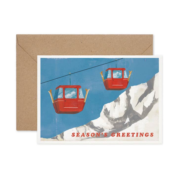 Cartão de elevadores de esqui por atacado de Paper Parade Stationers