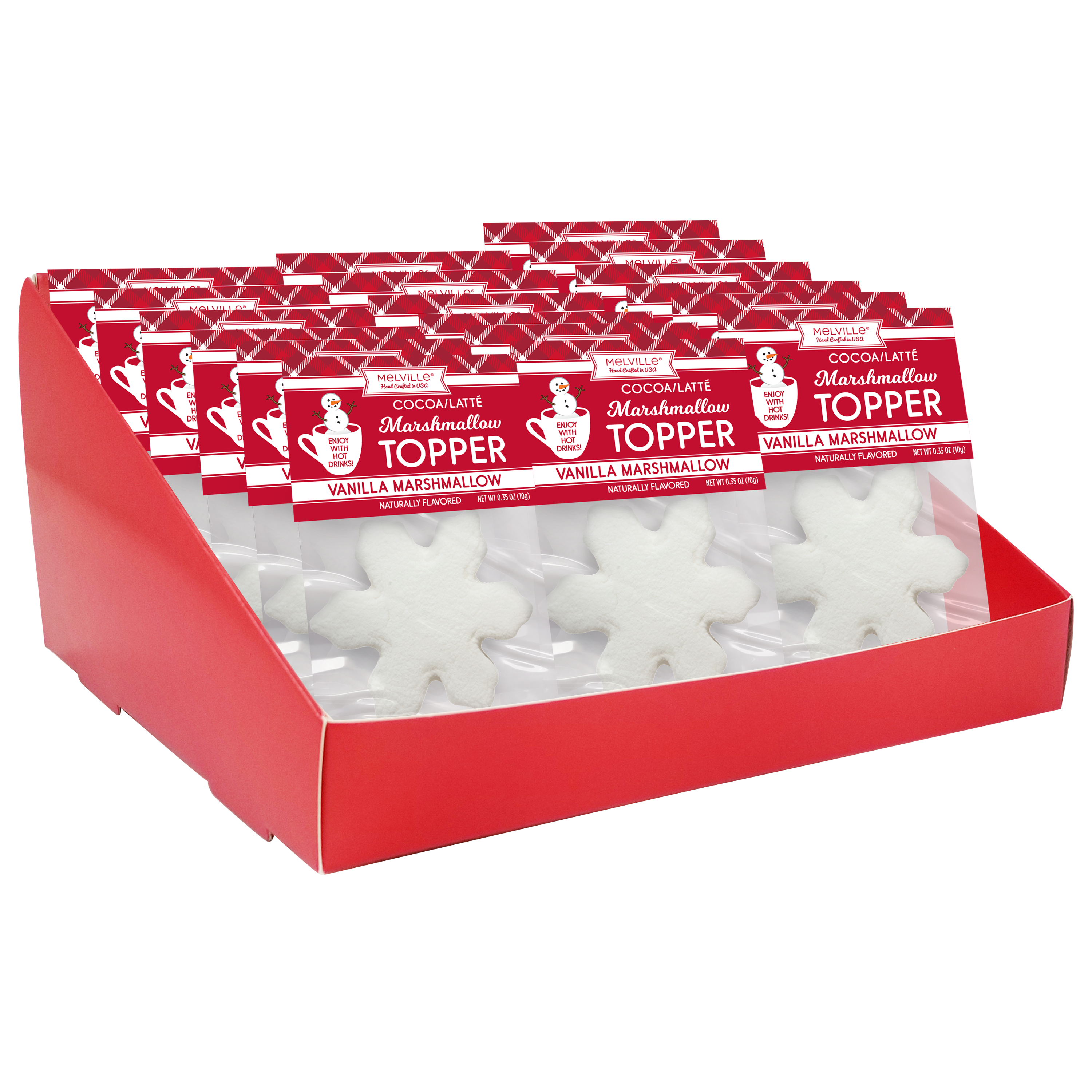Melville Candy Company - Wholesale Marshmallow - marsh topper plain snowflake white1