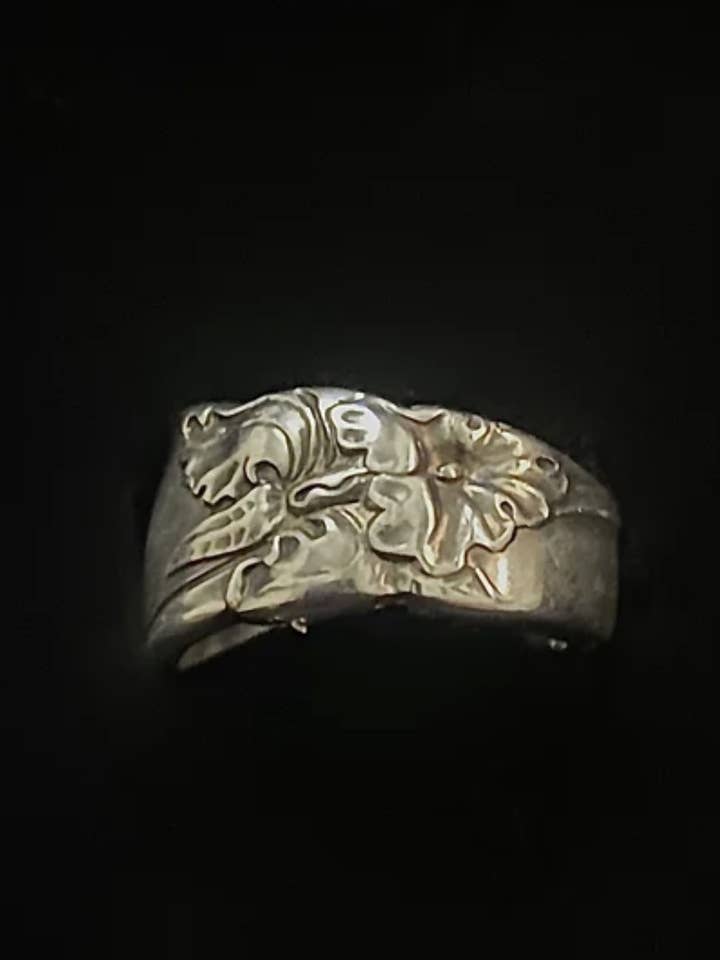 White Orchid Spoon Ring for wholesale by Fly Me To The Spoon