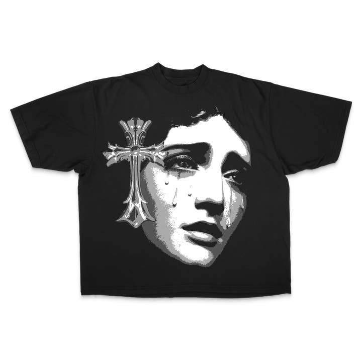 Prayers Drop Shoulder Tee for wholesale by Worksofmadness