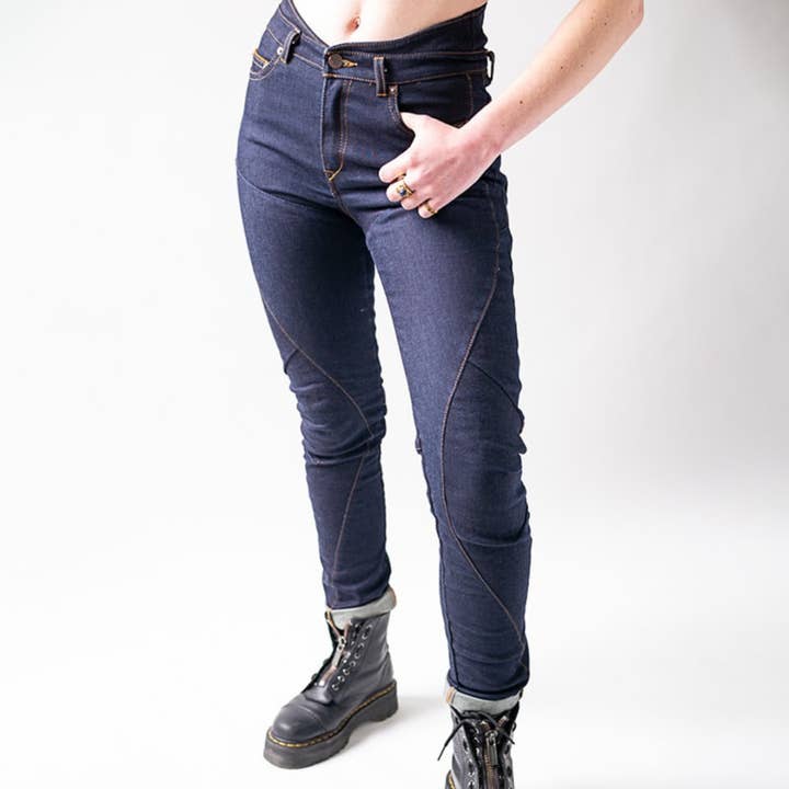 Bolid’ster - MAD PROJECT – calças de ganga - Mulher por atacado – Calças RIDESS ARMALITH® para motociclistas mulheres