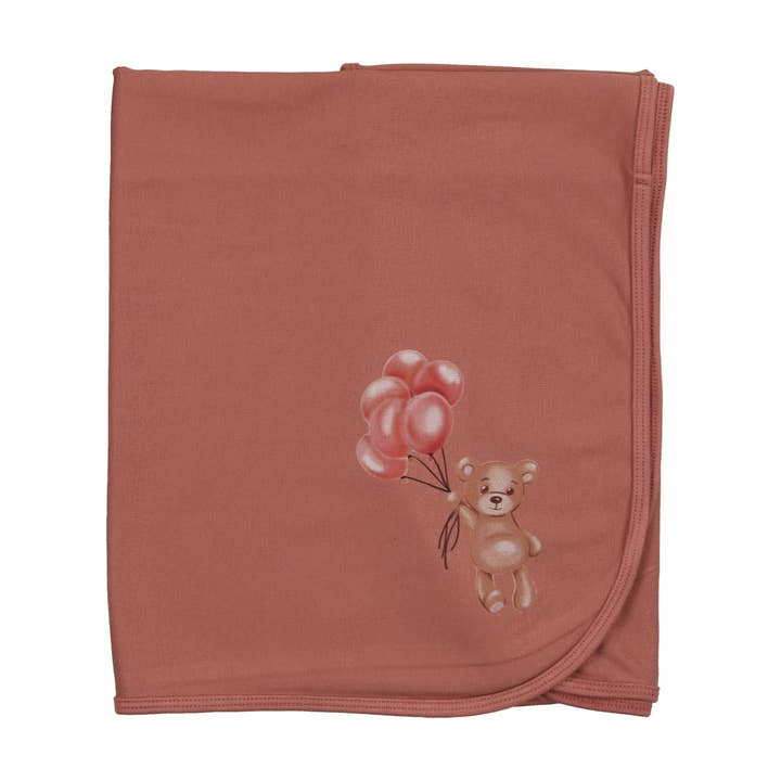 Brick Teddy tæppe for engroshandel hos Cuddle and Coo