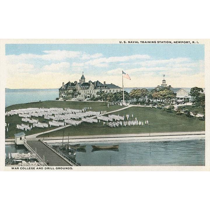 Magnet RI-351 Naval Training Station, Newport for wholesale by Found Image Press