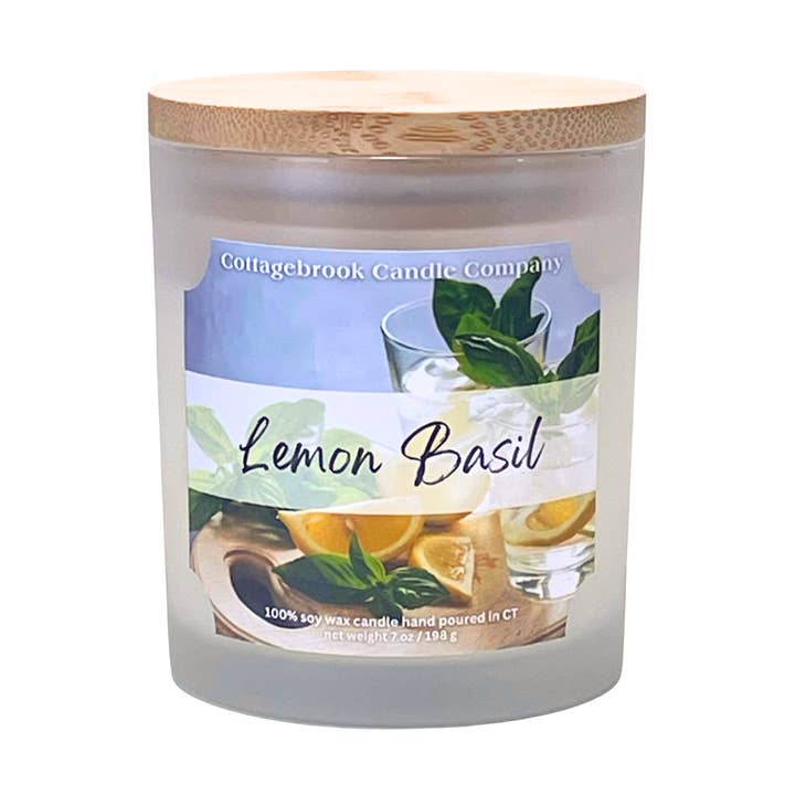 Lemon Basil Soy Candle for wholesale by Cottagebrook Candle Company