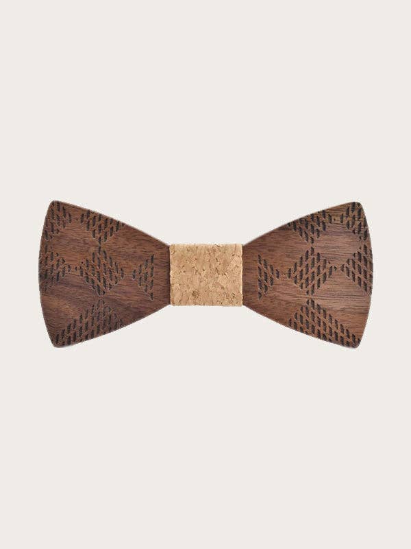 Wood&Chic - Wholesale Vlinderdas - Heren - Houten vlinderdas voor heren - Cactus2