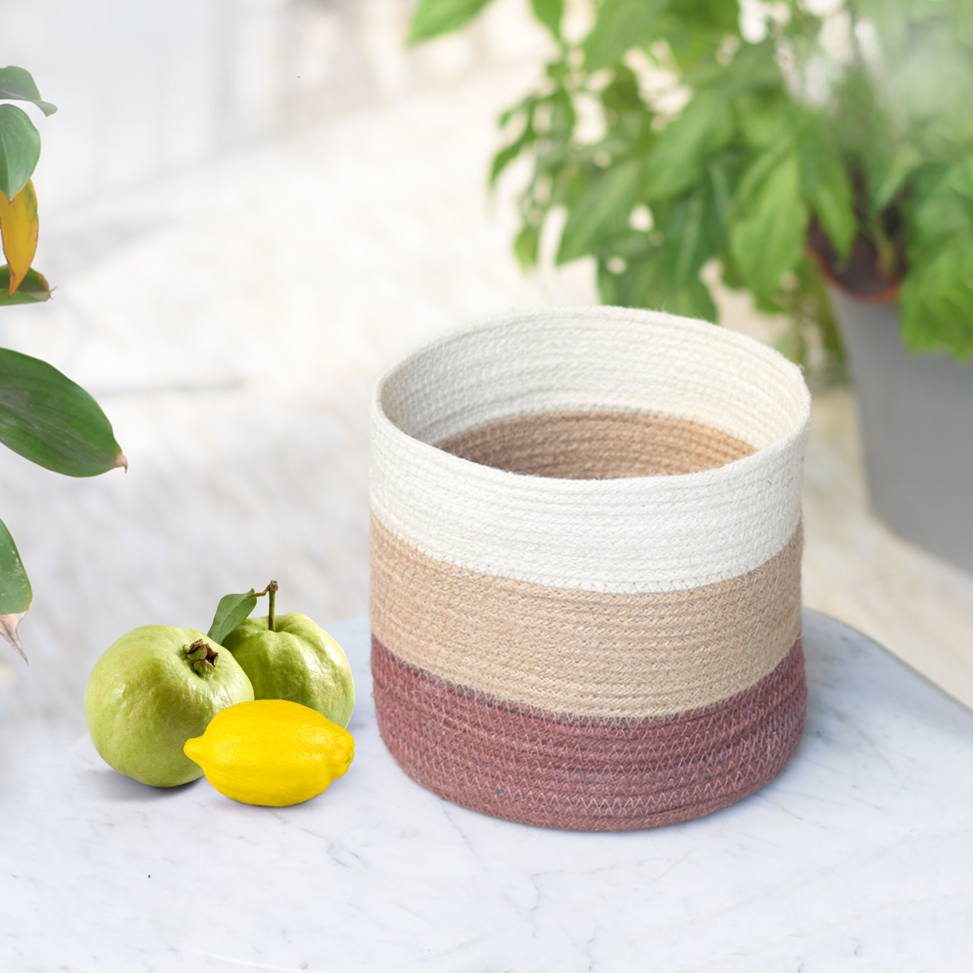 Liconte LLC - Wholesale Basket - Handmade Mid Size Jute Basket – Natural Storage Organizer1