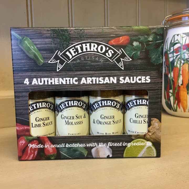 Seleção de amantes de molhos artesanais por atacado de Jethro's Marinades