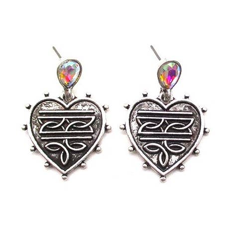 Brinco Western Heart Boot Stitch por atacado de Snowing West