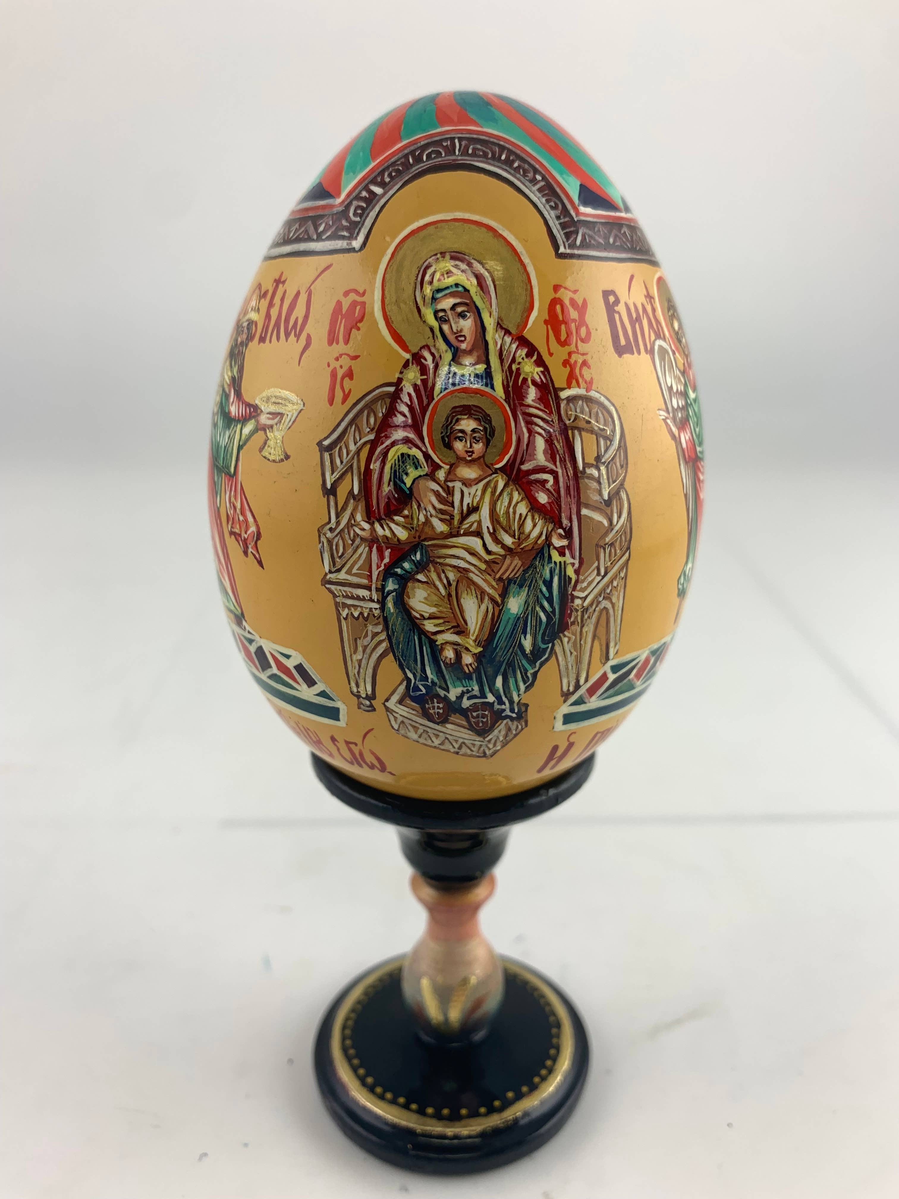 Golden Cockerel - Vendita all'ingrosso Decorazioni da tavolo - Uovo iconico ortodosso panoramico vintage53